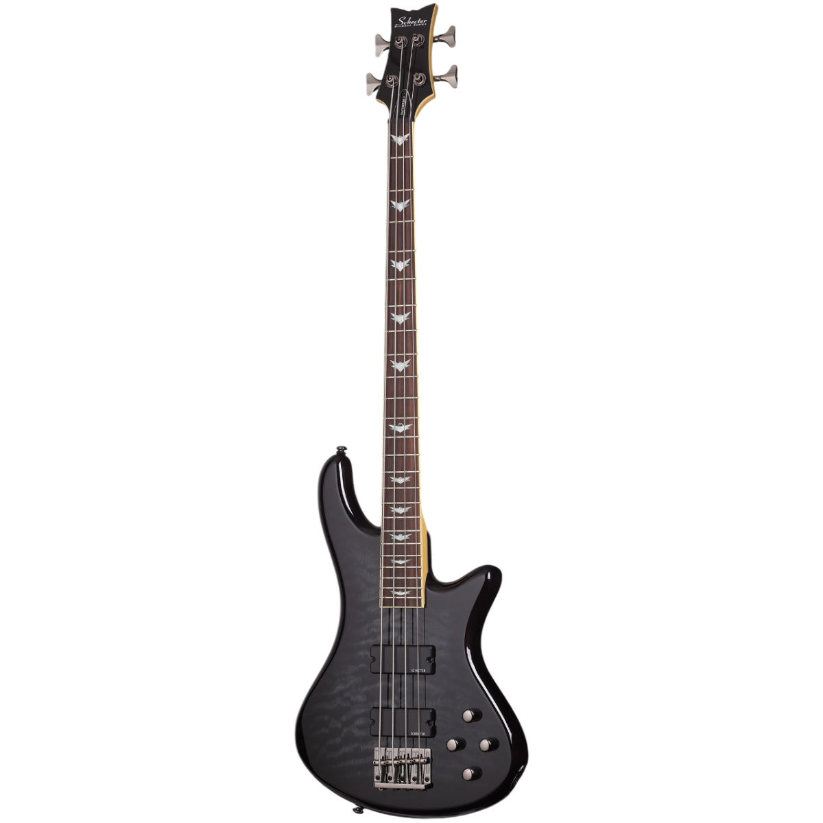 Đàn Guitar Bass Schecter Stiletto Extreme 4, See Thru Black