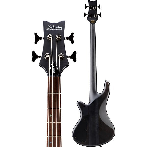 Đàn Guitar Bass Schecter Stiletto Studio 4, Satin See Thru Black