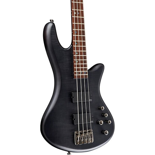 Đàn Guitar Bass Schecter Stiletto Studio 4, Satin See Thru Black