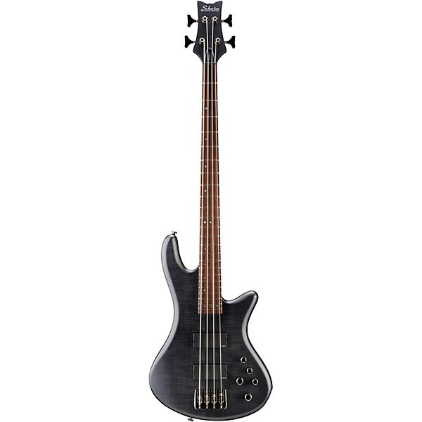 Đàn Guitar Bass Schecter Stiletto Studio 4, Satin See Thru Black