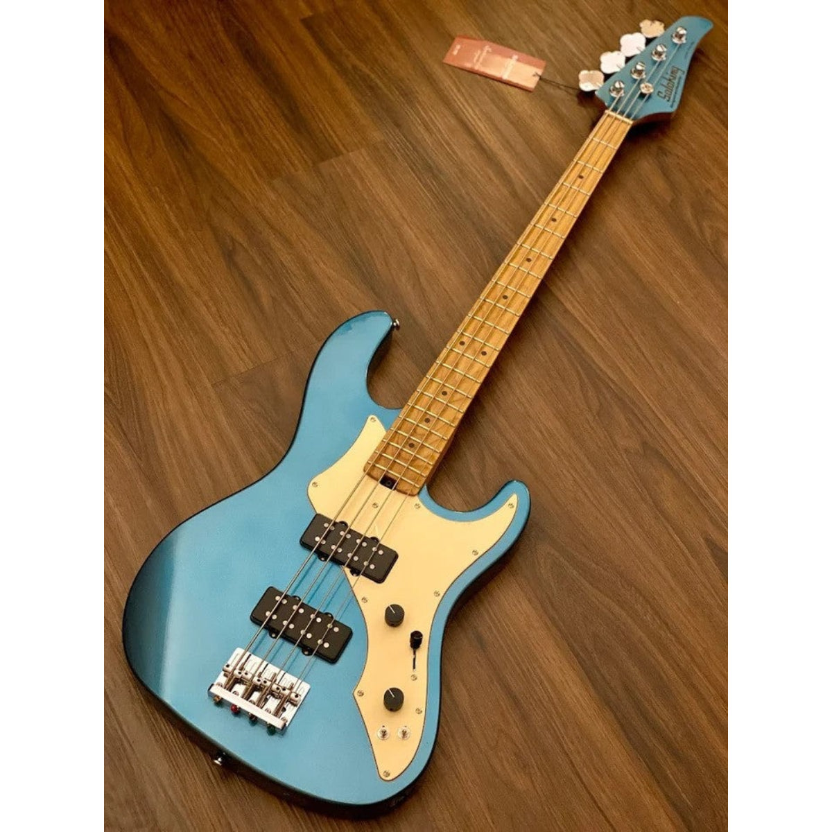 Đàn Guitar Bass Soloking MJ1, Roasted Maple Neck, Lake Placid Blue
