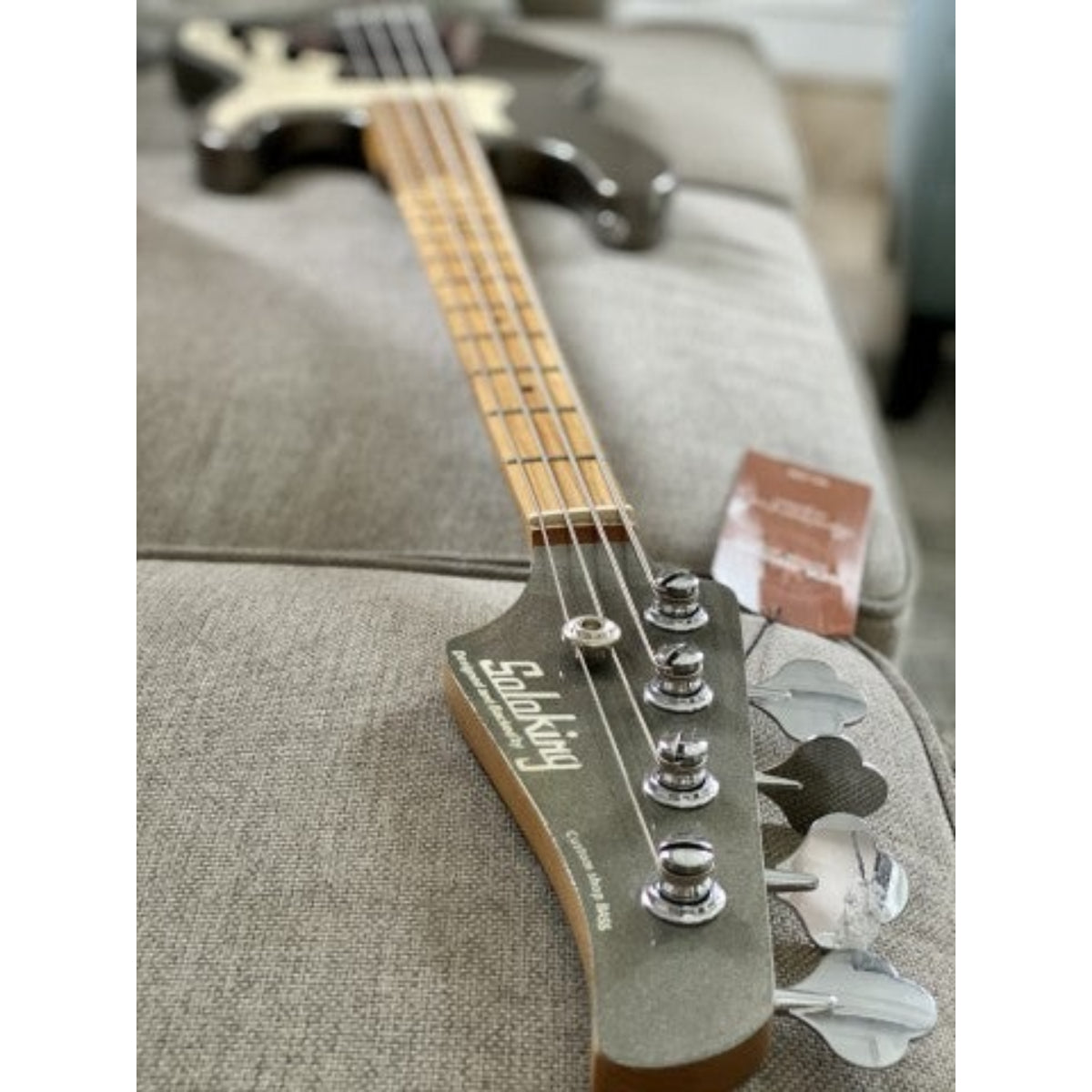 Đàn Guitar Bass Soloking MJ1, Roasted Maple Neck, Pewter Grey