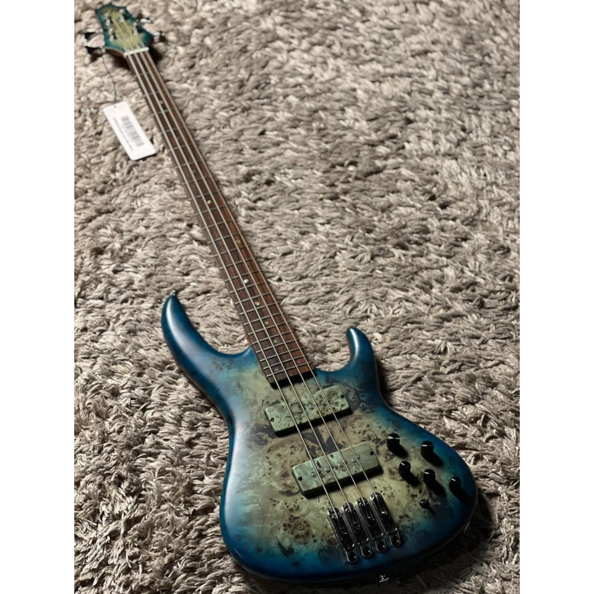 Đàn Guitar Bass Soloking SWB450 Artisan Bass, Poplar Burl Top, Cerulean Blue Burst