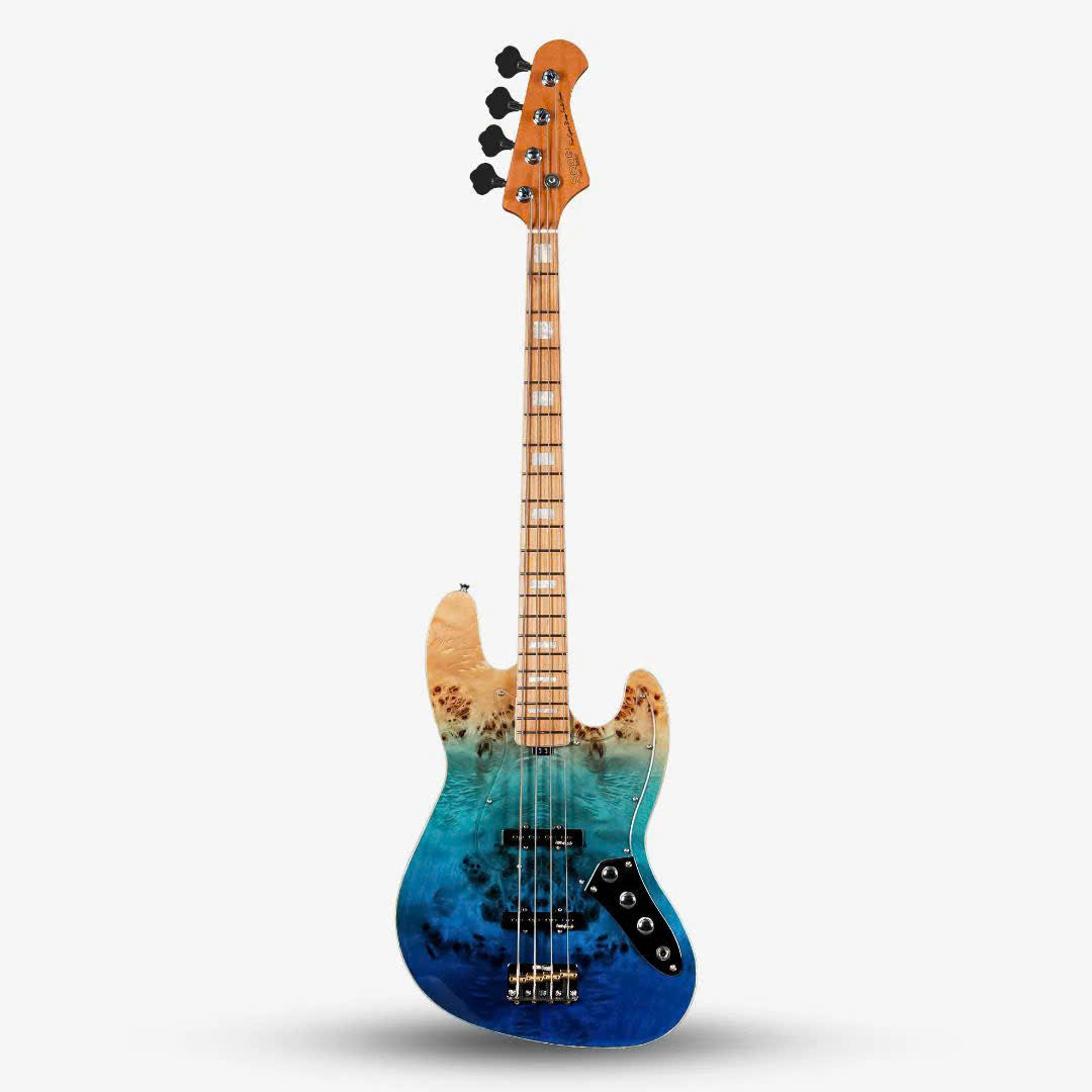Đàn Guitar Bass Sqoe SJB700, Caribbean Fade Surf