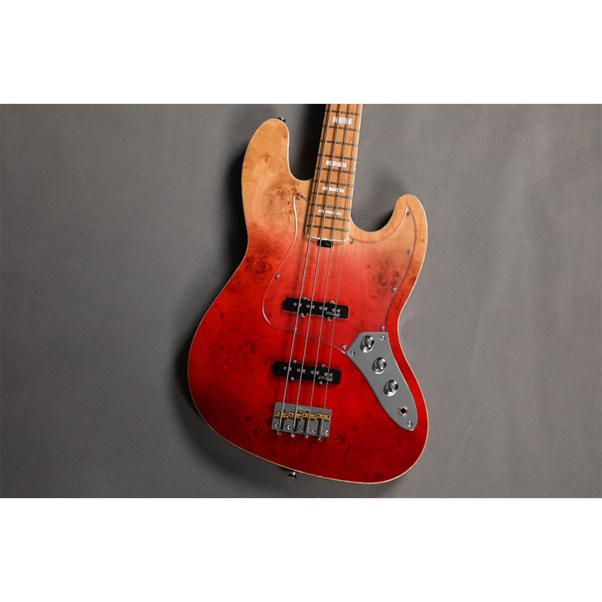 Đàn Guitar Bass Sqoe SJB700, Lave Red Fade