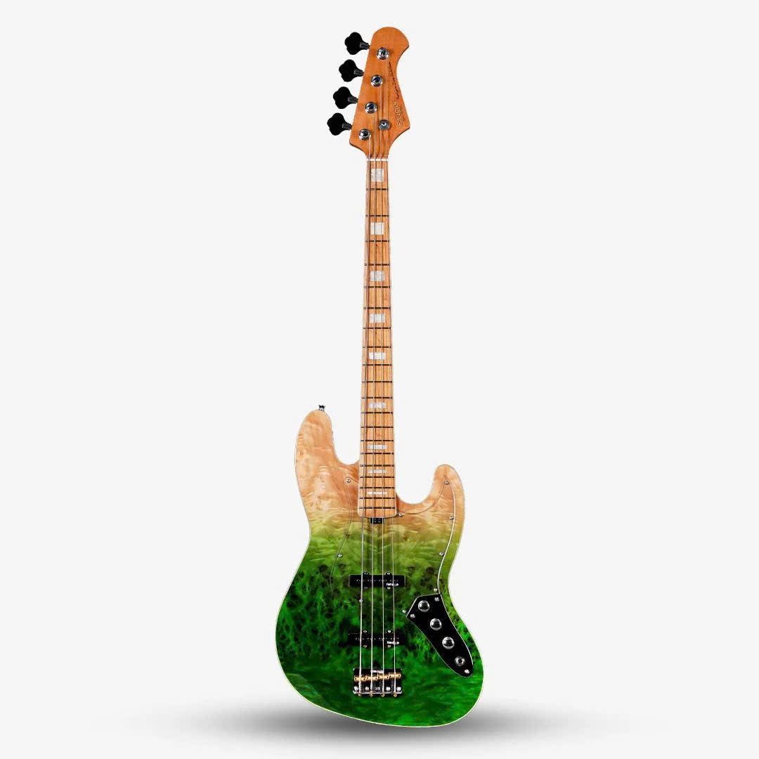 Đàn Guitar Bass Sqoe SJB700, Moss Green Fade