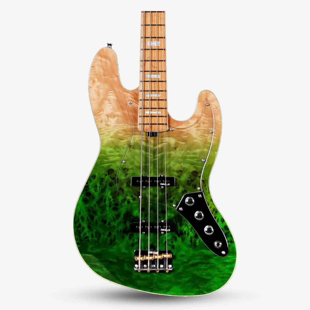 Đàn Guitar Bass Sqoe SJB700, Moss Green Fade