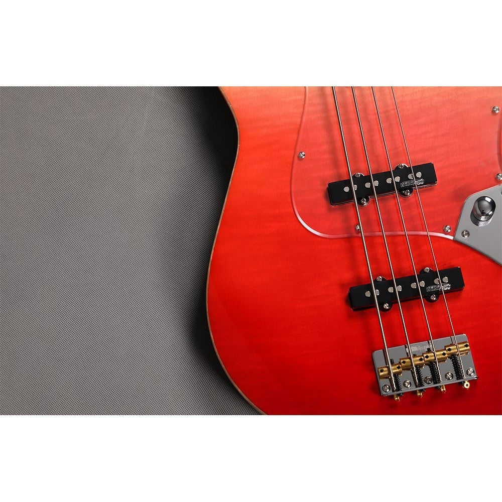 Đàn Guitar Bass Sqoe SJB800, Lava Red Fade