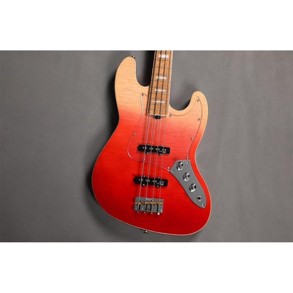Đàn Guitar Bass Sqoe SJB800, Lava Red Fade