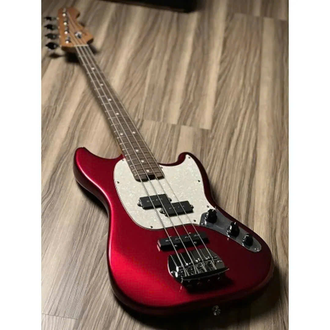 Đàn Guitar Bass Sqoe SPJ400, Red Metallic