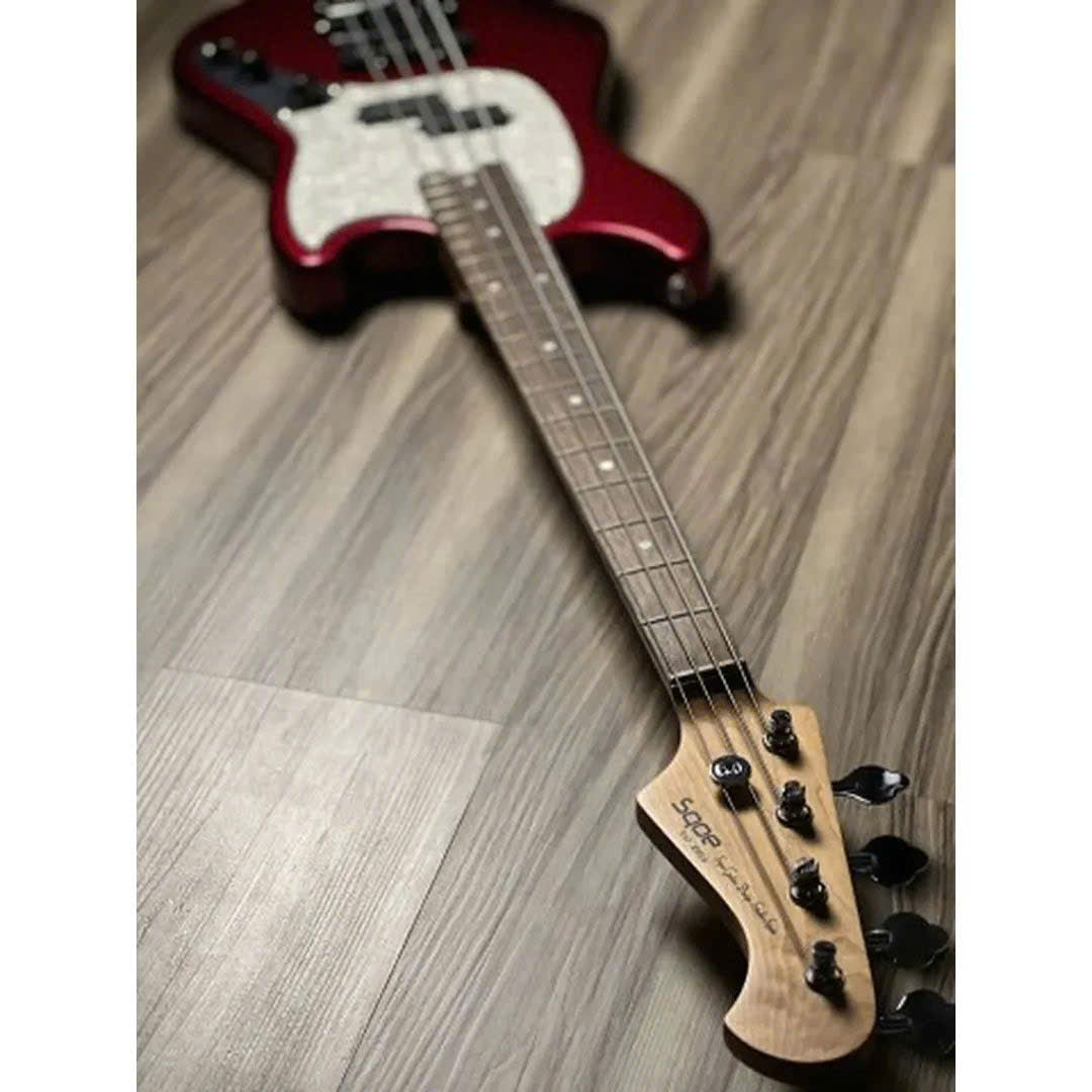 Đàn Guitar Bass Sqoe SPJ400, Red Metallic