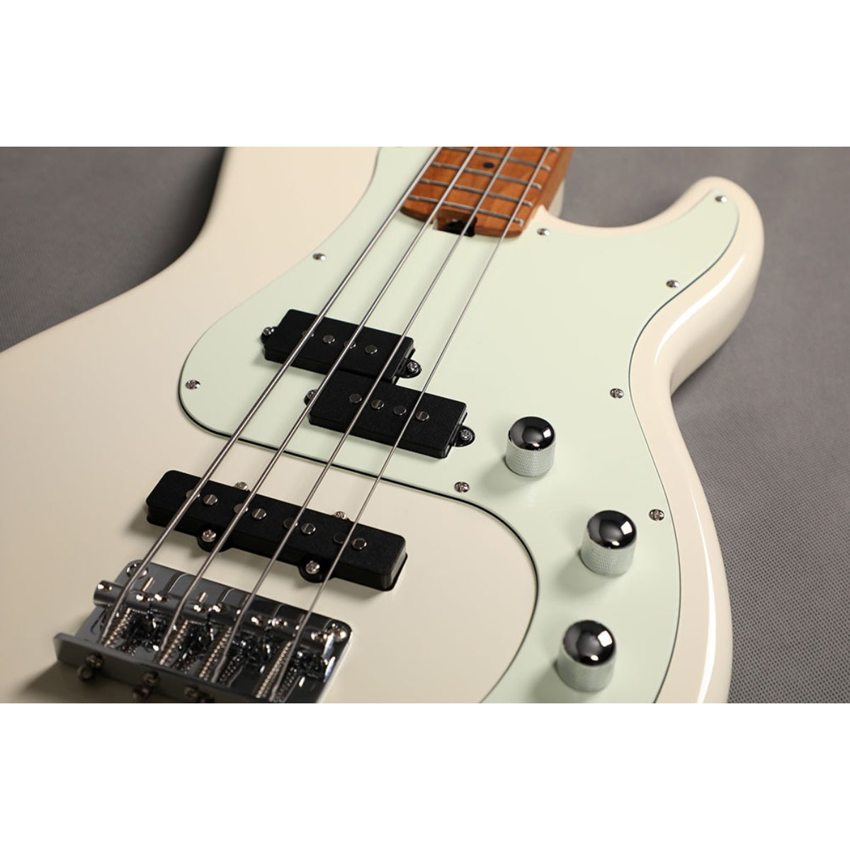 Đàn Guitar Bass Sqoe SPJ600, Olympic White