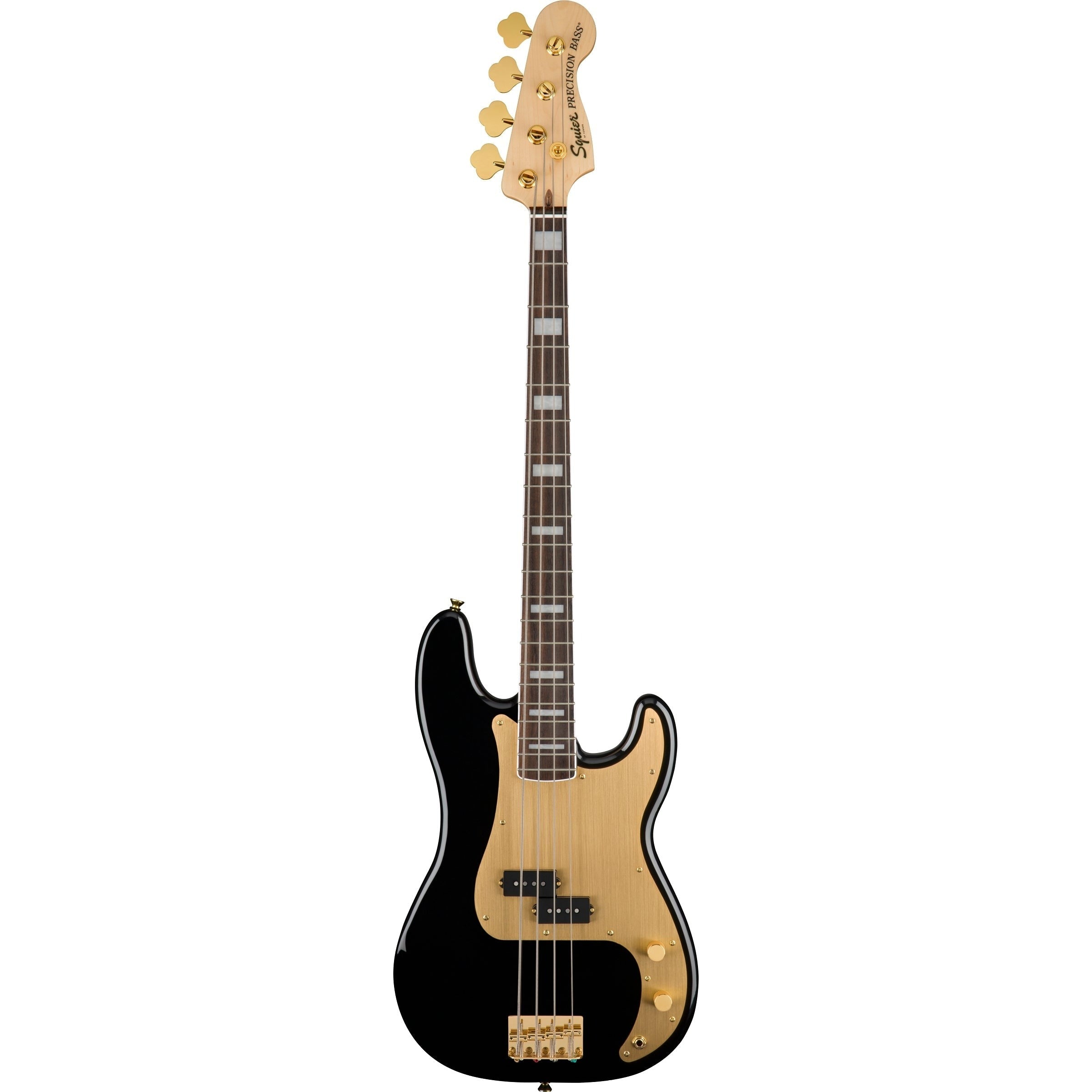 Đàn Guitar Bass Squier 40th Anniversary Precision Bass Gold Edition, Black
