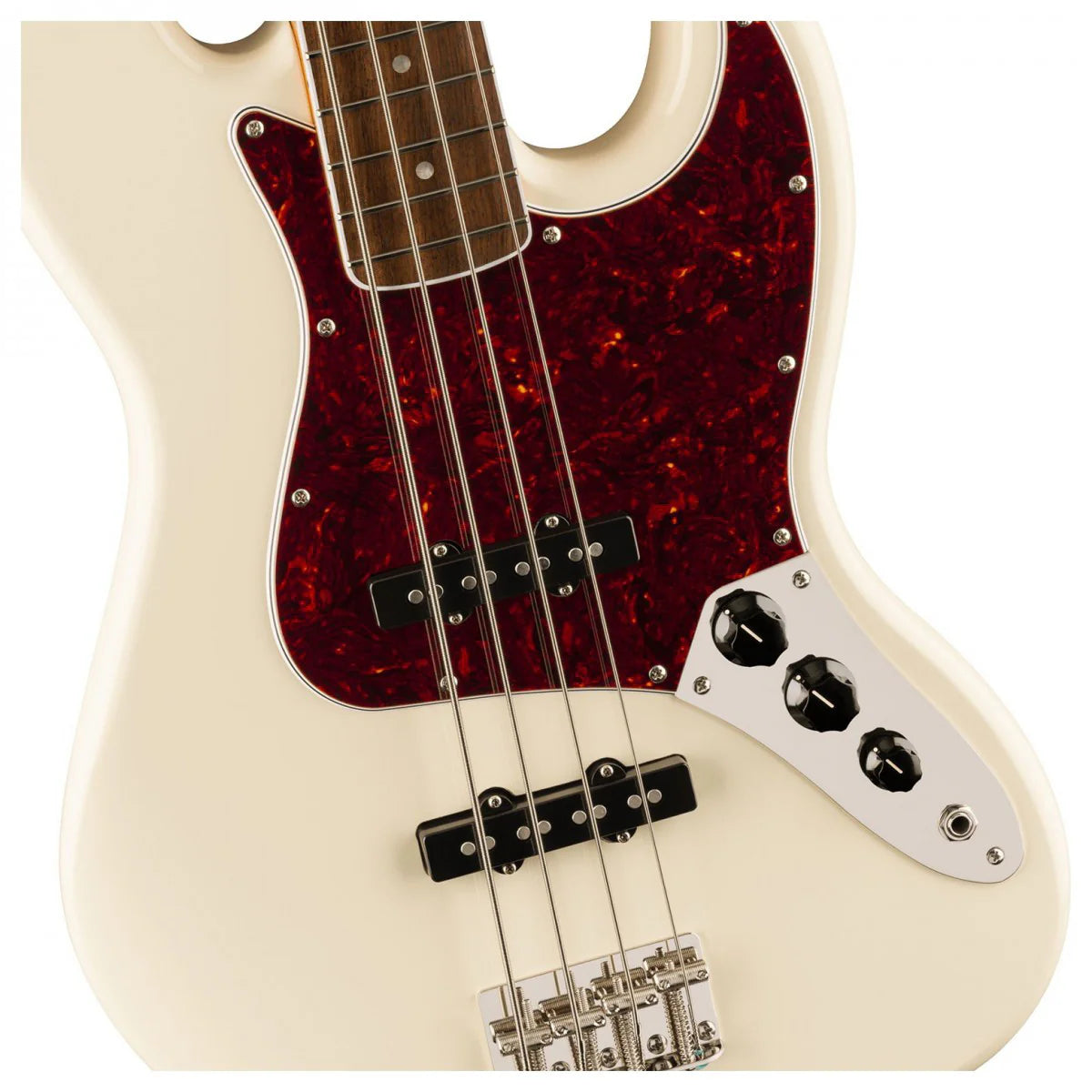 Đàn Guitar Bass Squier Limited Edition Classic Vibe Mid 60s Jazz Bass, Indian Laurel Fingerboard, Olympic White
