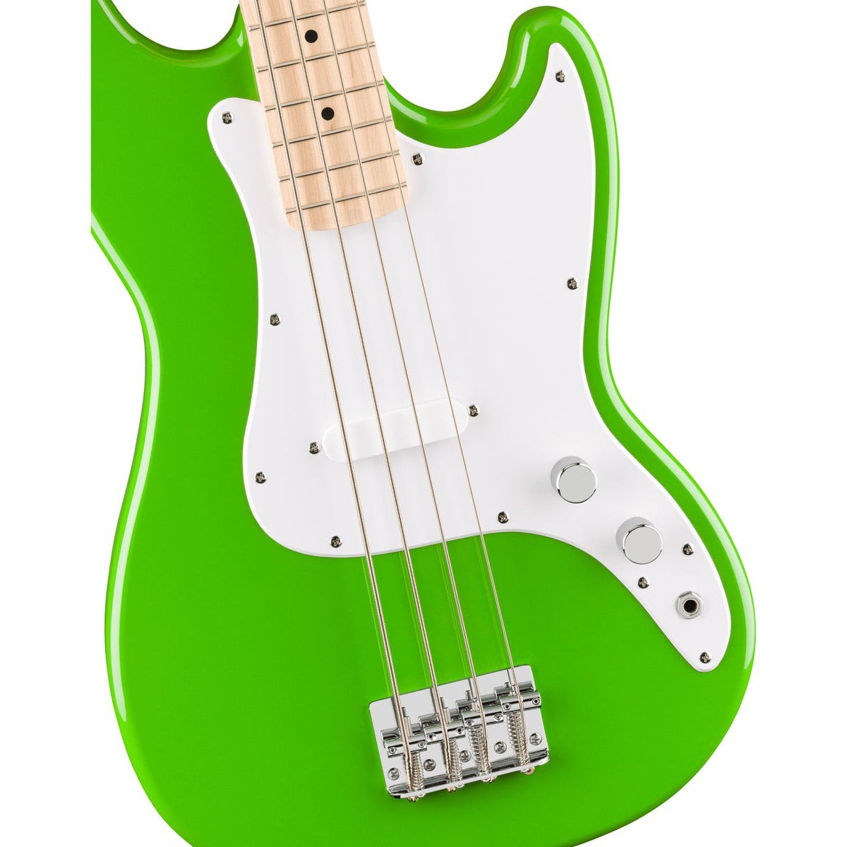 Đàn Guitar Bass Squier Limited Edition Sonic Bronco Bass, Maple Fingerboard, Lime Green