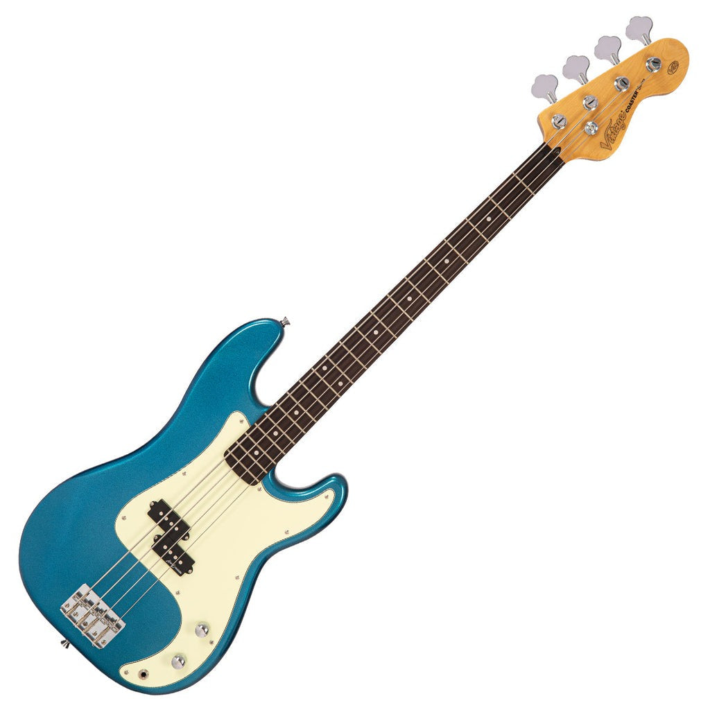 Đàn Guitar Bass Vintage V40 Coaster Series, Candy Apple Blue