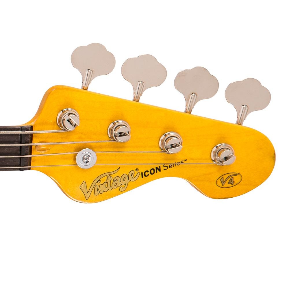 Đàn Guitar Bass Vintage V4 ICON, Distressed Sunset Sunburst
