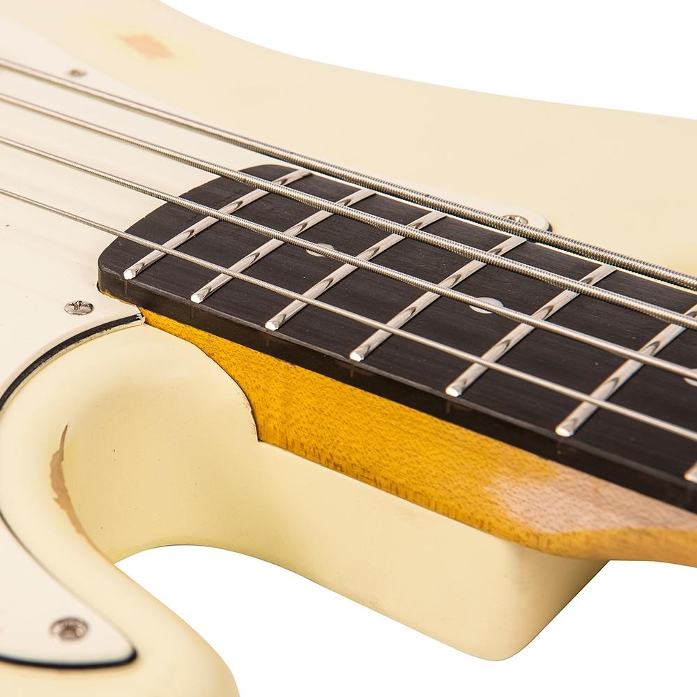 Đàn Guitar Bass Vintage V4 ICON, Distressed Vintage White