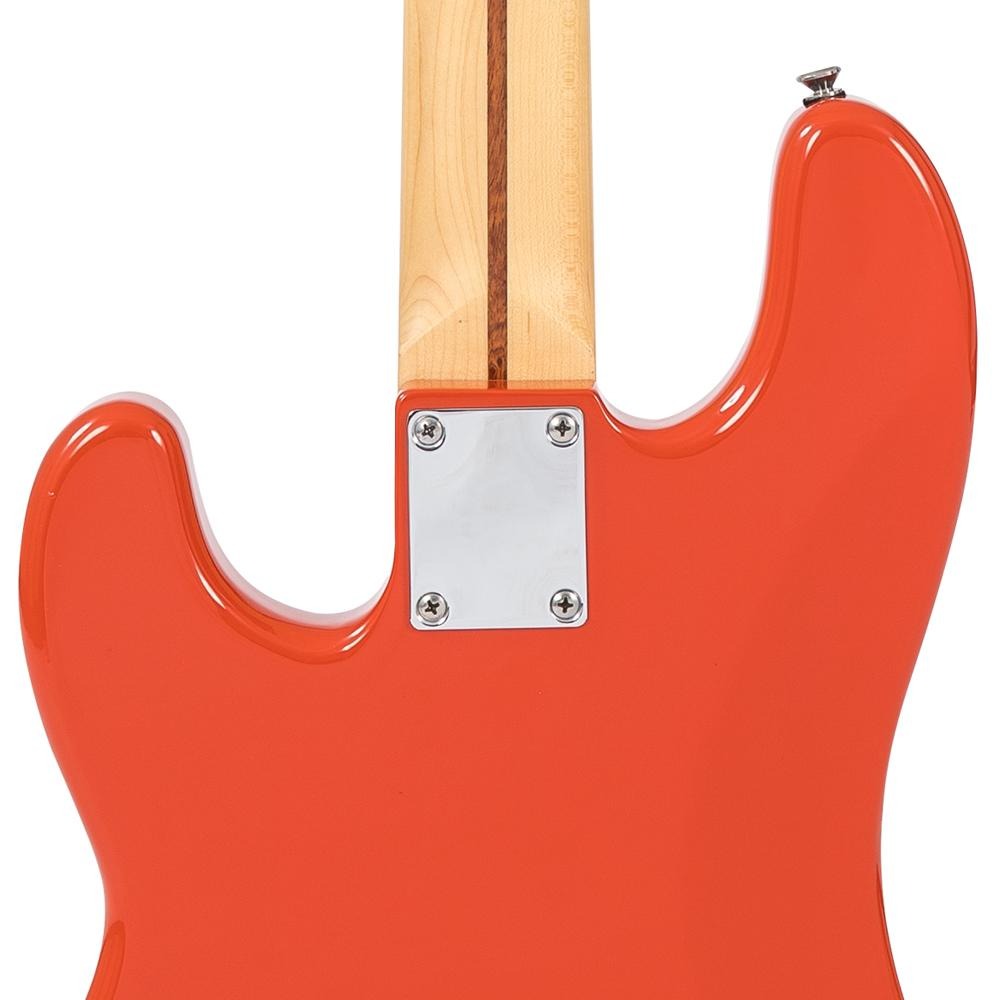 Đàn Guitar Bass Vintage V4 Reissued Maple Fingerboard, Firenza Red
