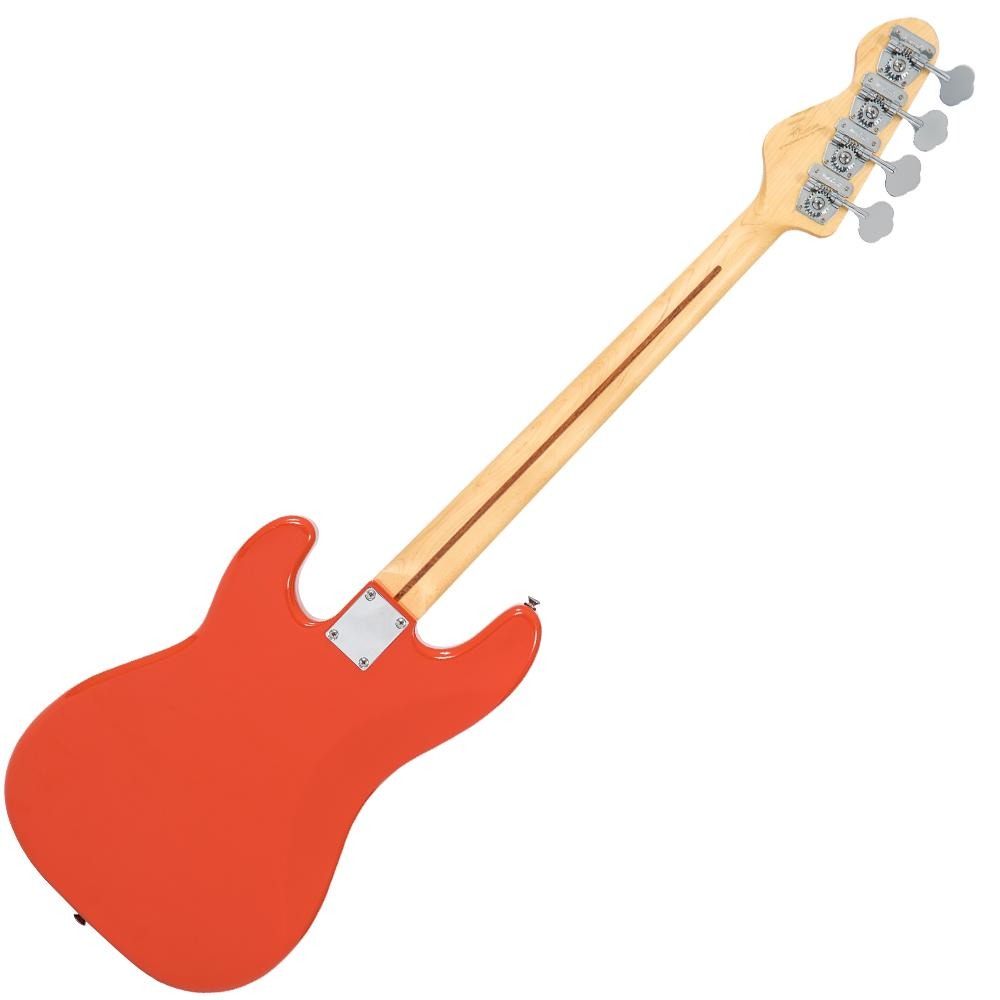 Đàn Guitar Bass Vintage V4 Reissued Maple Fingerboard, Firenza Red