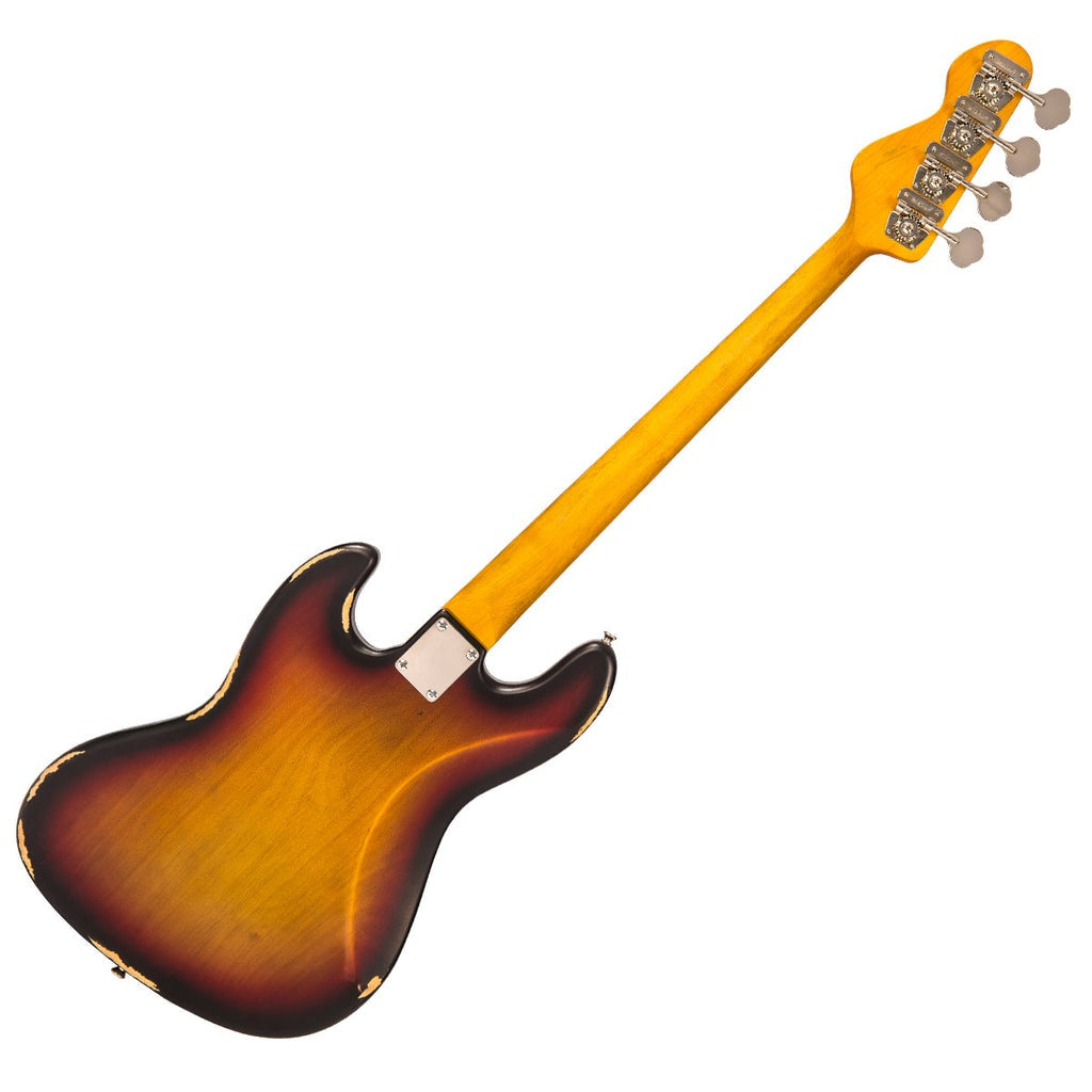 Đàn Guitar Bass Vintage V74 ICON Fretless Bass, Sunset Sunburst