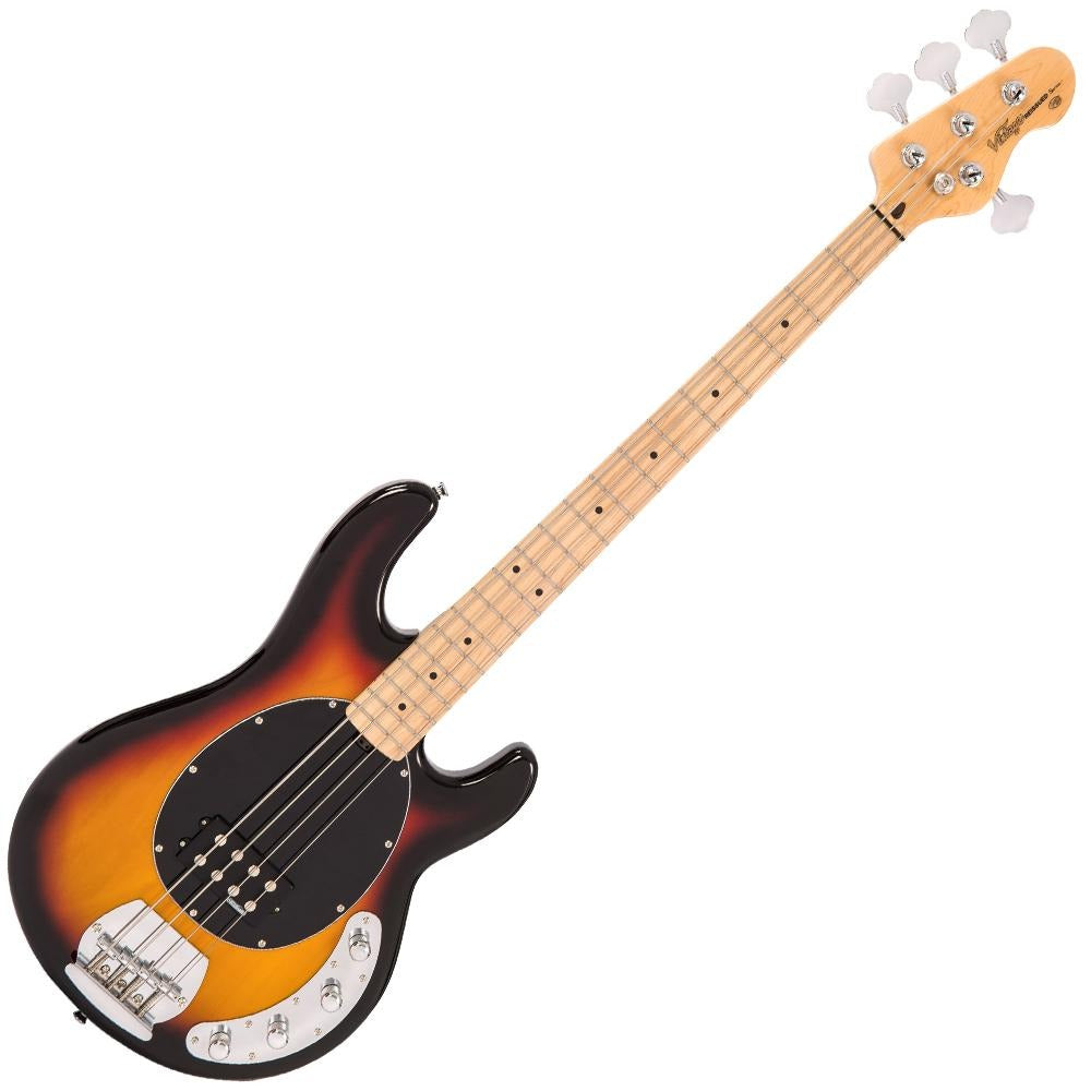 Đàn Guitar Bass Vintage V96 Reissued Active Bass, Sunset Sunburst