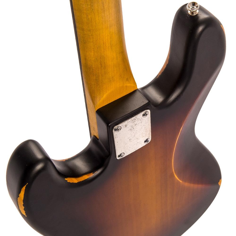 Đàn Guitar Bass Vintage VJ74 ICON, Distressed Sunset Sunburst