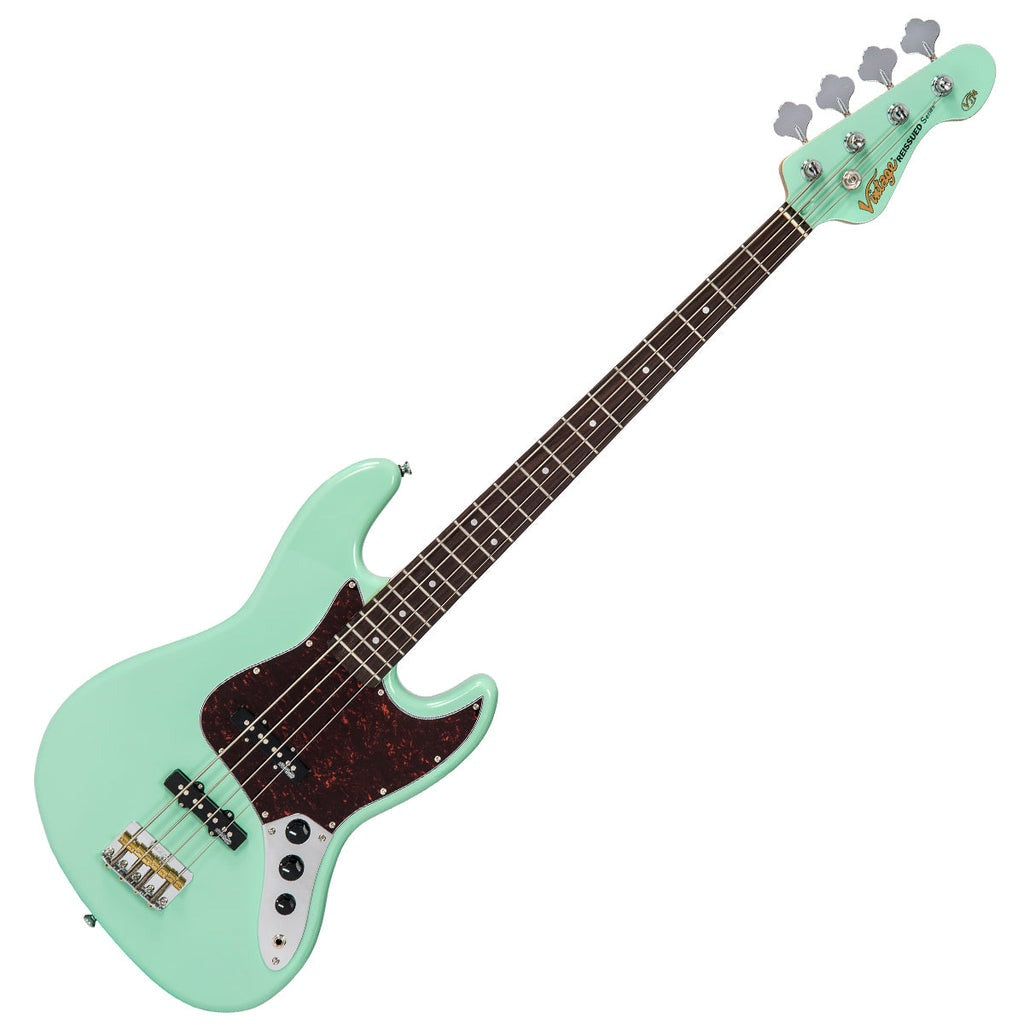 Đàn Guitar Bass Vintage VJ74 ReIssued Bass, Ventura Green