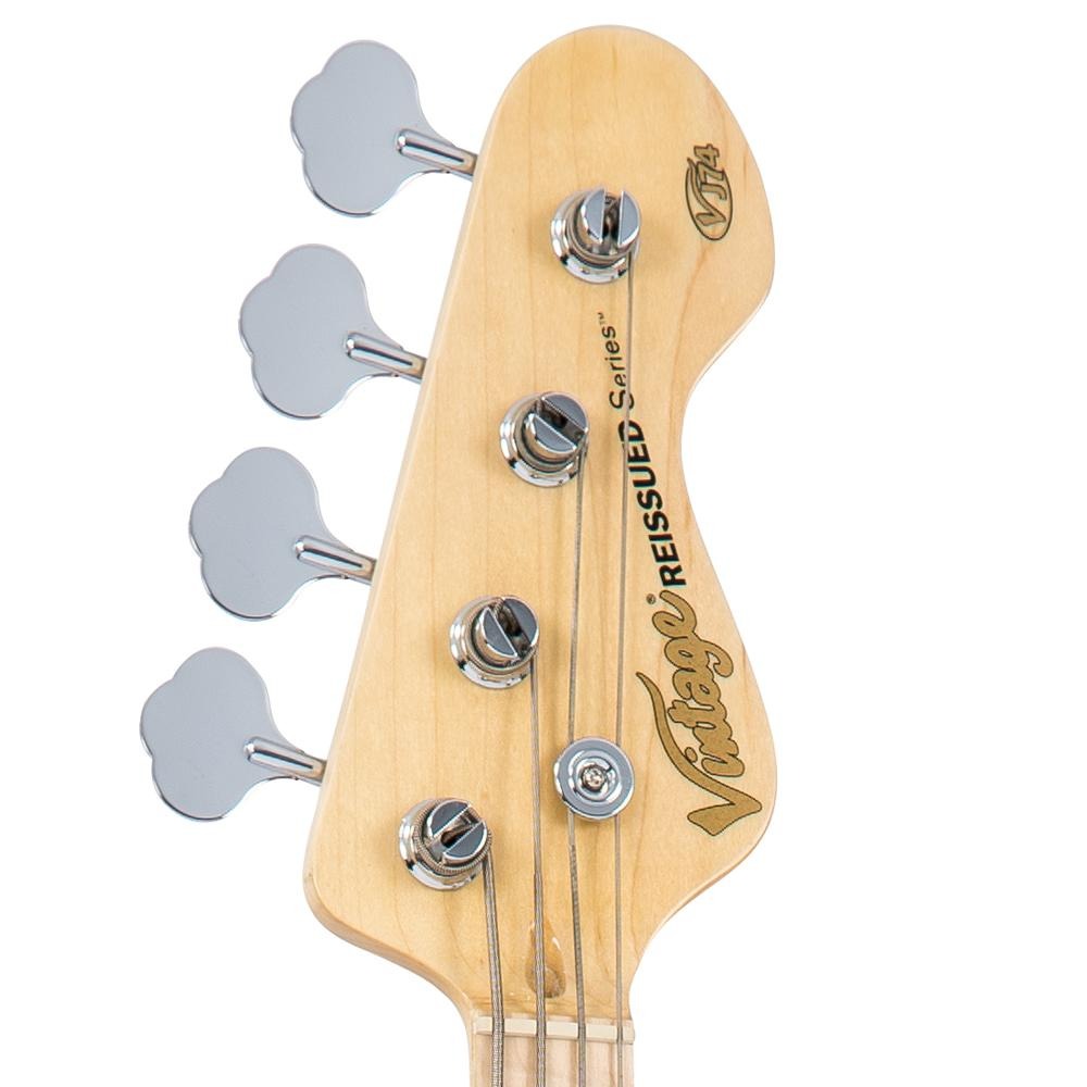 Đàn Guitar Bass Vintage VJ74 Reissued Maple Fingerboard, Vintage White