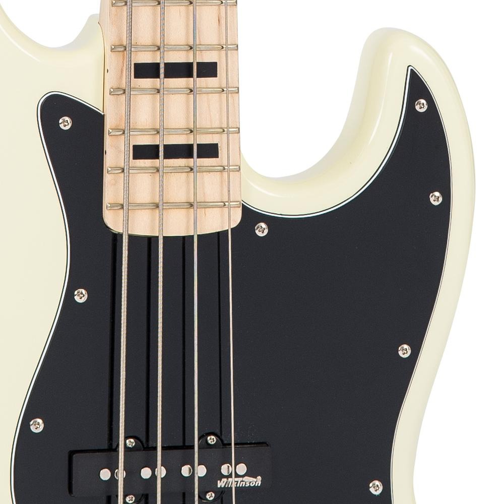 Đàn Guitar Bass Vintage VJ74 Reissued Maple Fingerboard, Vintage White