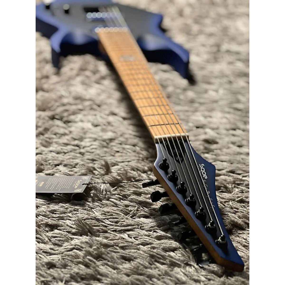 Đàn Guitar Điện 7 Dây Sqoe SEIB 7S, Satin Neon Blue