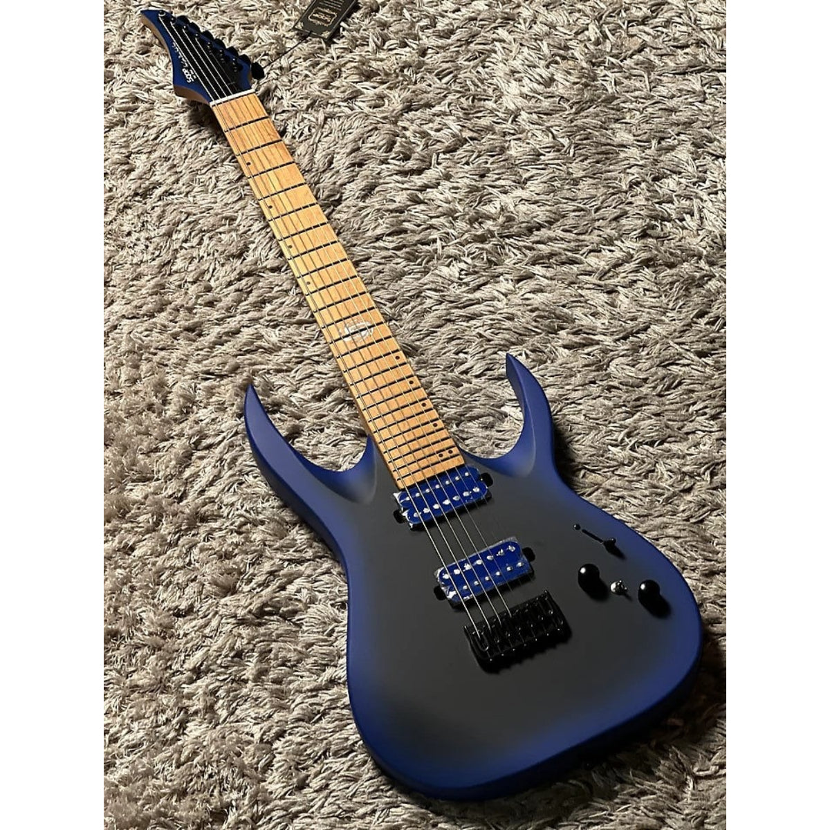 Đàn Guitar Điện 7 Dây Sqoe SEIB 7S, Satin Neon Blue