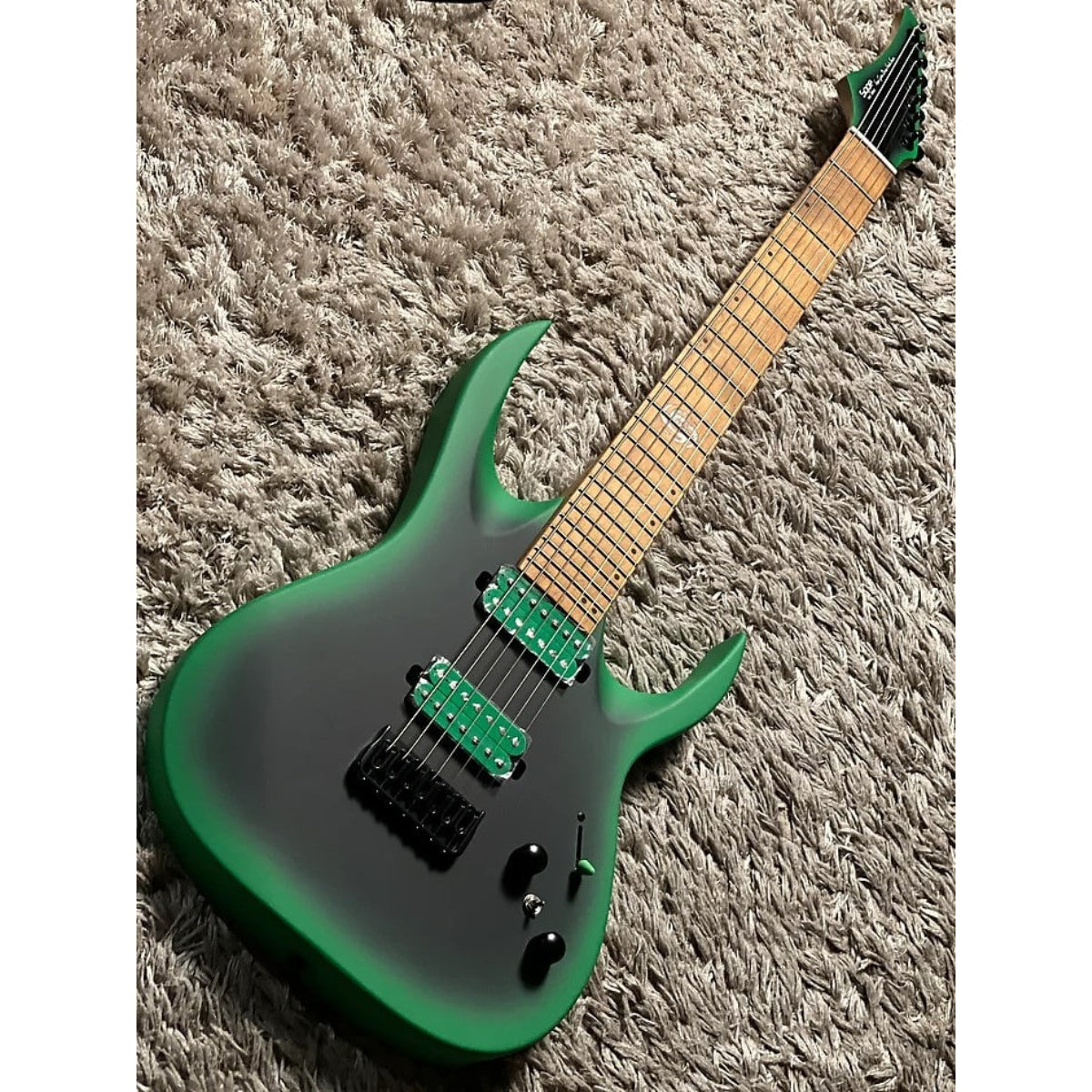 Đàn Guitar Điện 7 Dây Sqoe Đàn Guitar Điện Sqoe SEIB 7S, Satin Neon Green
