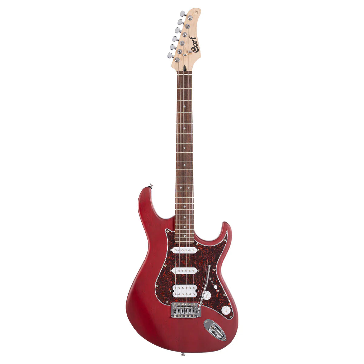 Đàn Guitar Điện Cort G110 HSS Electric Guitar, Open Pore Black Cherry