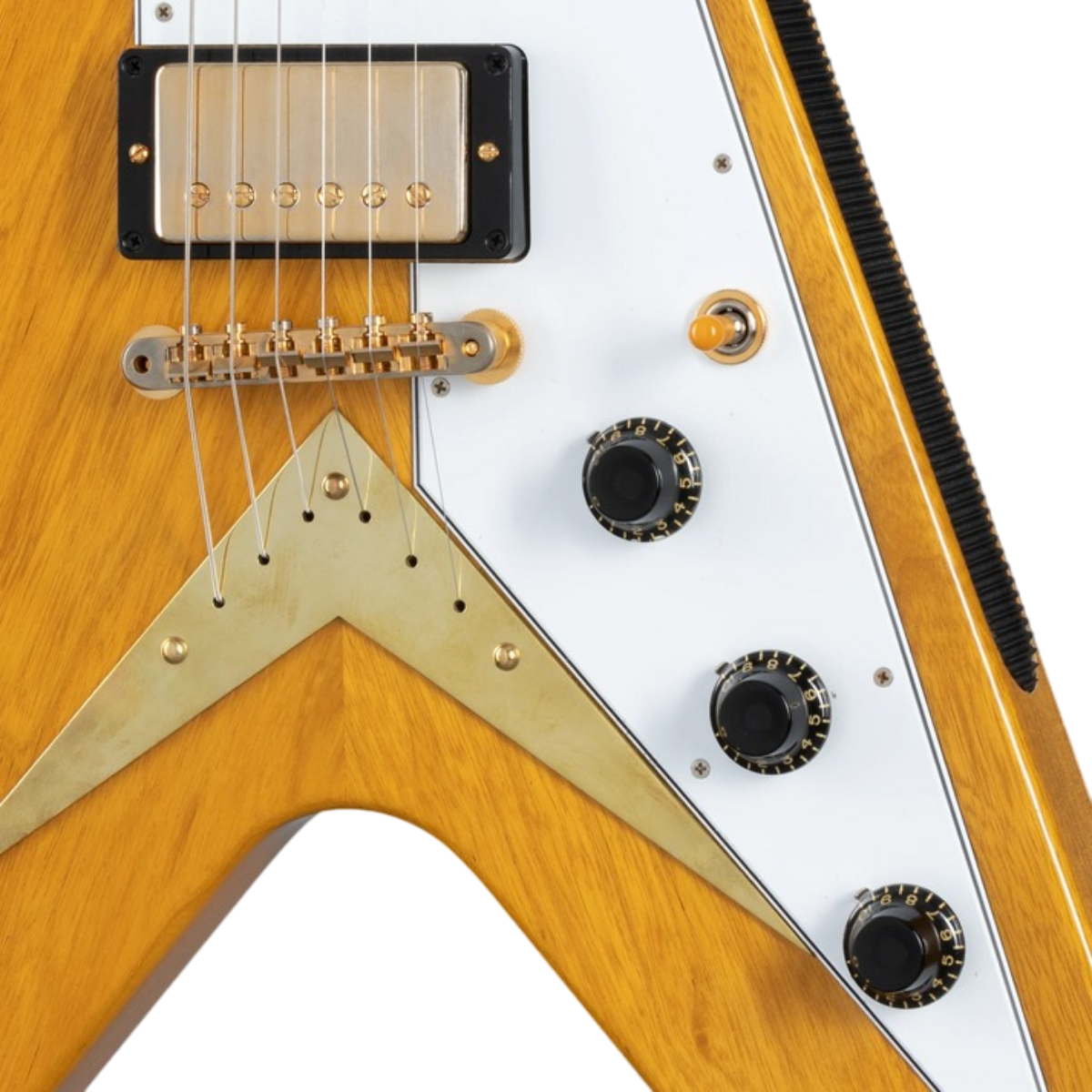 Đàn Guitar Điện Gibson Custom 1958 Korina Flying V Reissue, VOS