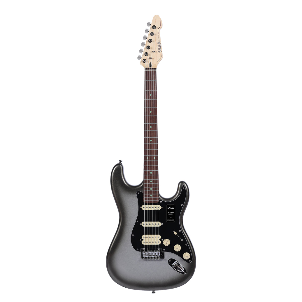 Đàn Guitar Điện SAGA DAZZLES Series II, Mercury Gray