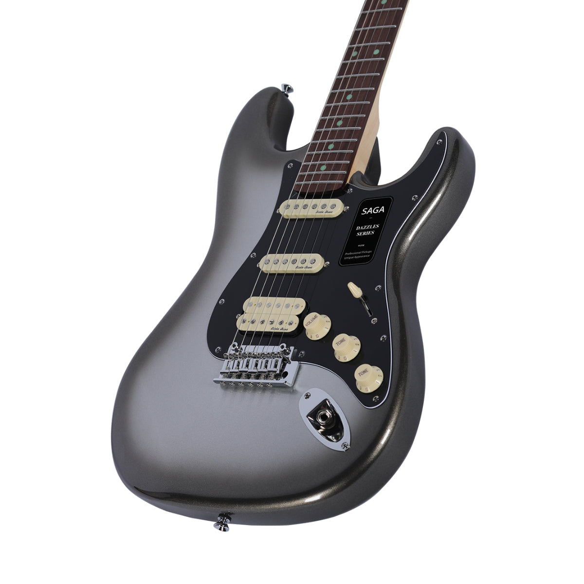 Đàn Guitar Điện SAGA DAZZLES Series II, Mercury Gray