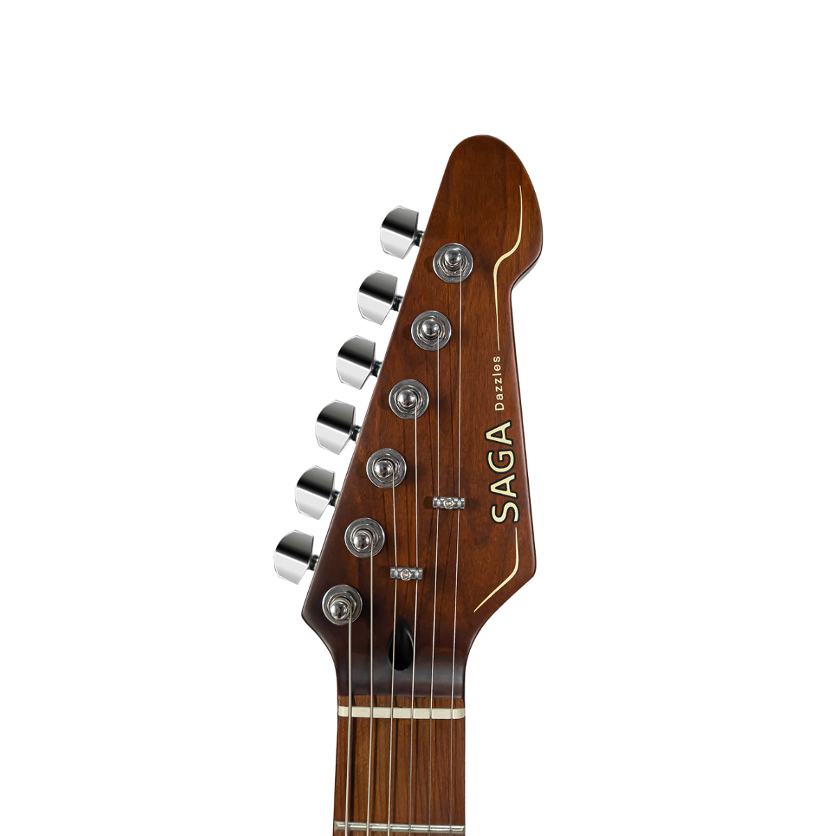 Đàn Guitar Điện Saga Dazzles Series SMF1314 HSS, Roasted Maple Fingerboard, Black