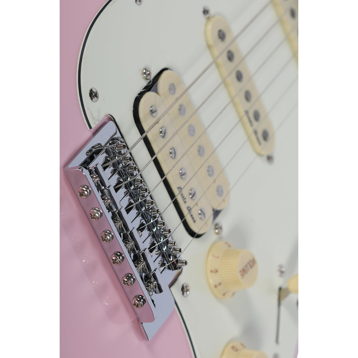 Đàn Guitar Điện Saga Dazzles Series SMF1314 HSS, Roasted Maple Fingerboard, Pink