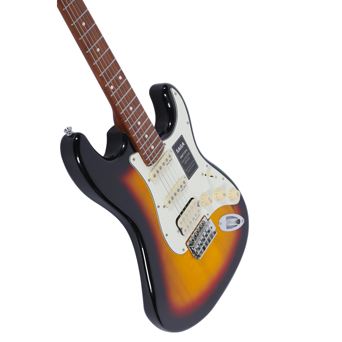 Đàn Guitar Điện Saga Dazzles Series SMF1314 HSS, Roasted Maple Fingerboard, Sunburst
