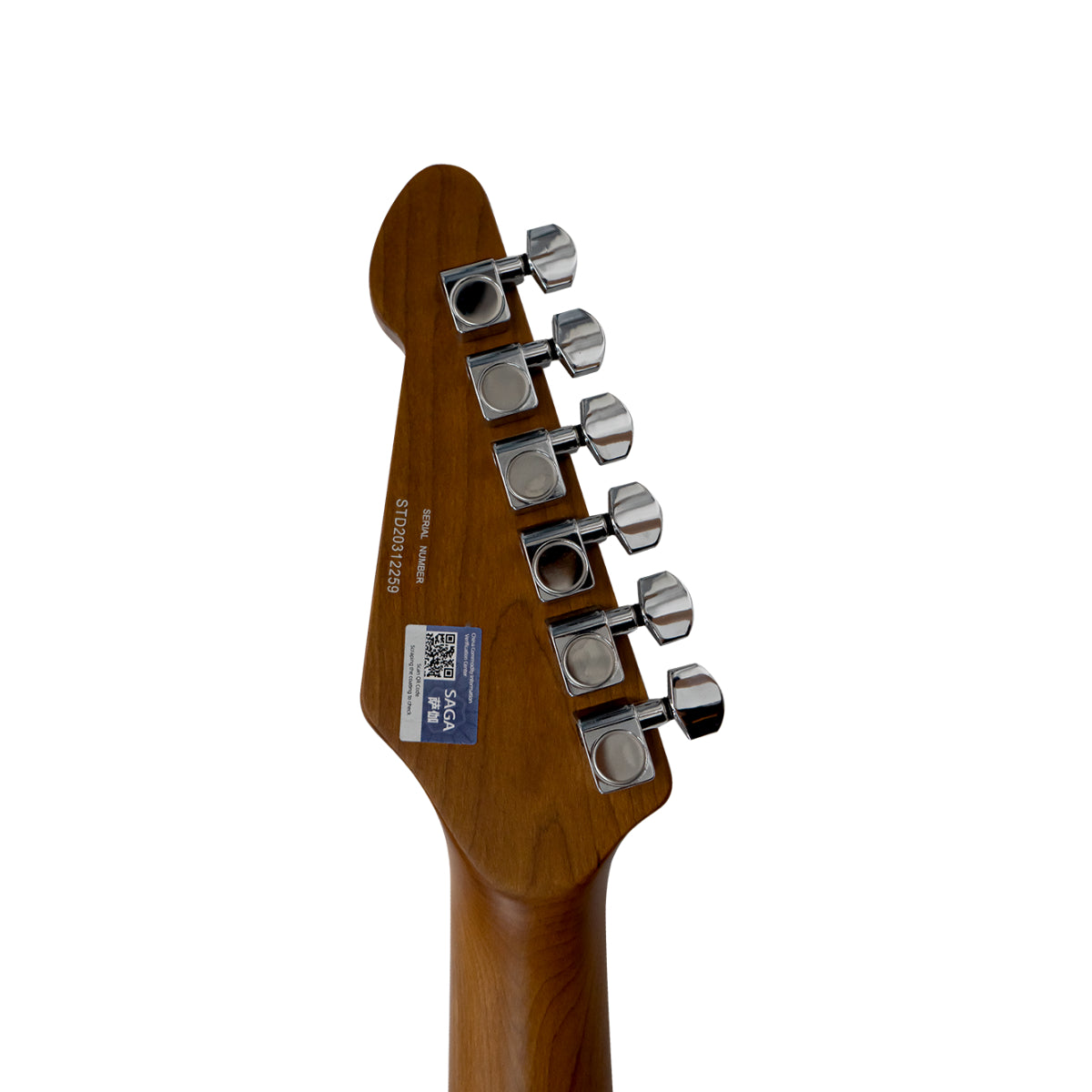 Đàn Guitar Điện Saga Dazzles Series SMF1314 HSS, Roasted Maple Fingerboard, White