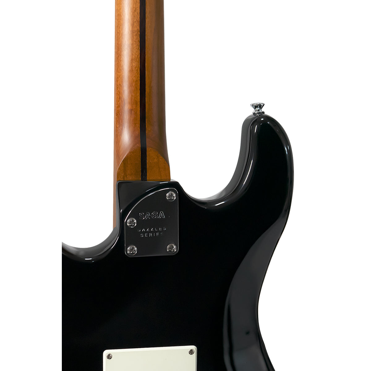 Đàn Guitar Điện Saga Dazzles Series SMF1314 SSS, Roasted Maple Fingerboard, Black