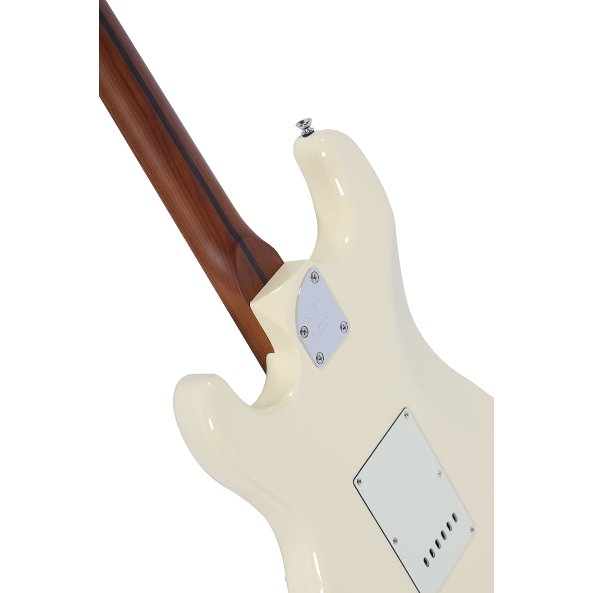 Đàn Guitar Điện Saga Dazzles Series SMF1314 SSS, Roasted Maple Fingerboard, White