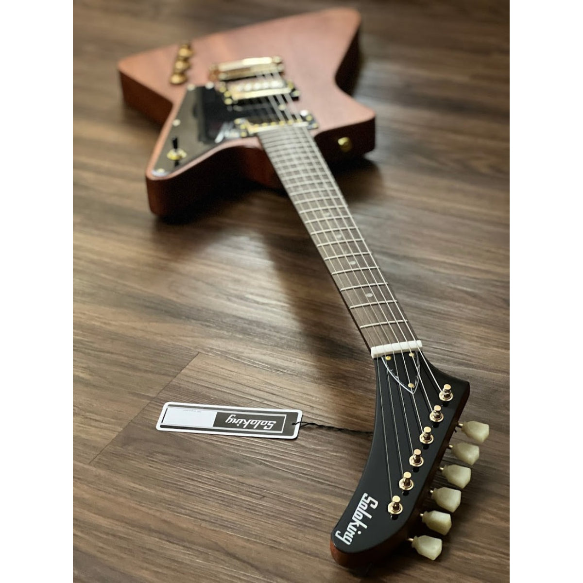 Đàn Guitar Điện Soloking EX 1958 Mahogany Tribute, Gold Hardware, Walnut