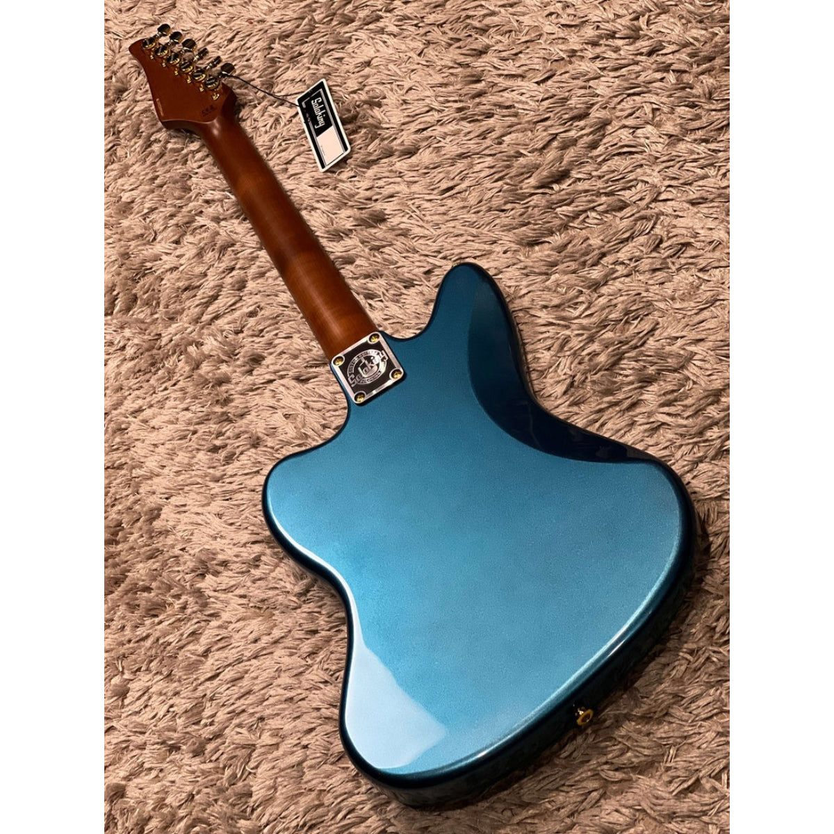 Đàn Guitar Điện Soloking JM40 Offset Deluxe, Gold Hardware, Lake Placid Blue