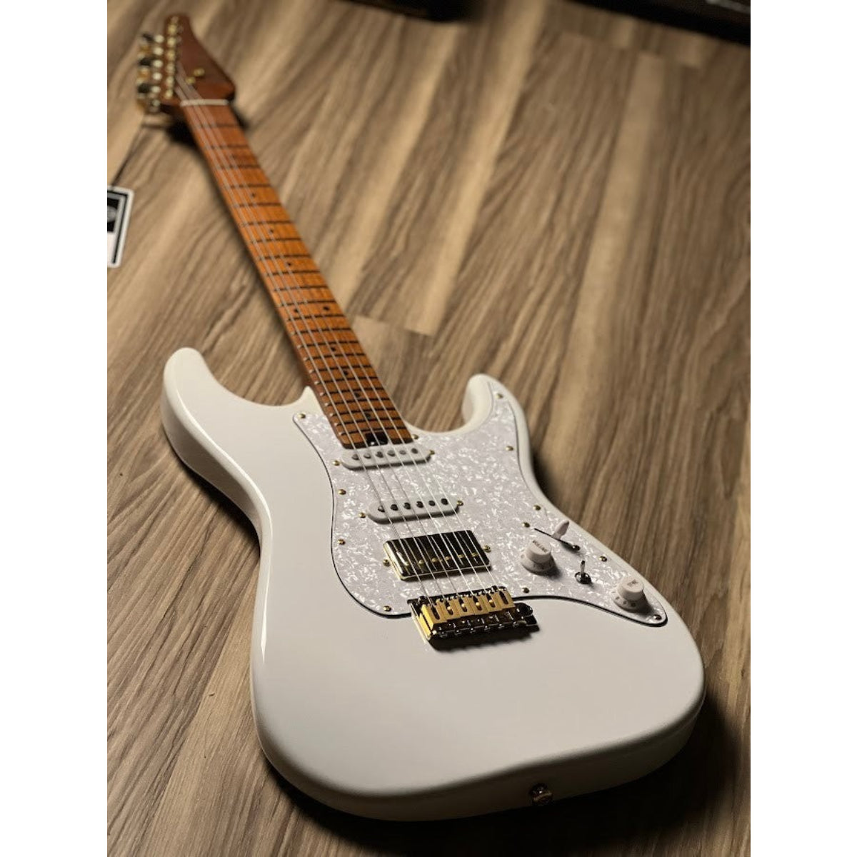 Đàn Guitar Điện Soloking MS11 Classic MKII, Gold Hardware, Roasted Maple FB, Olympic White