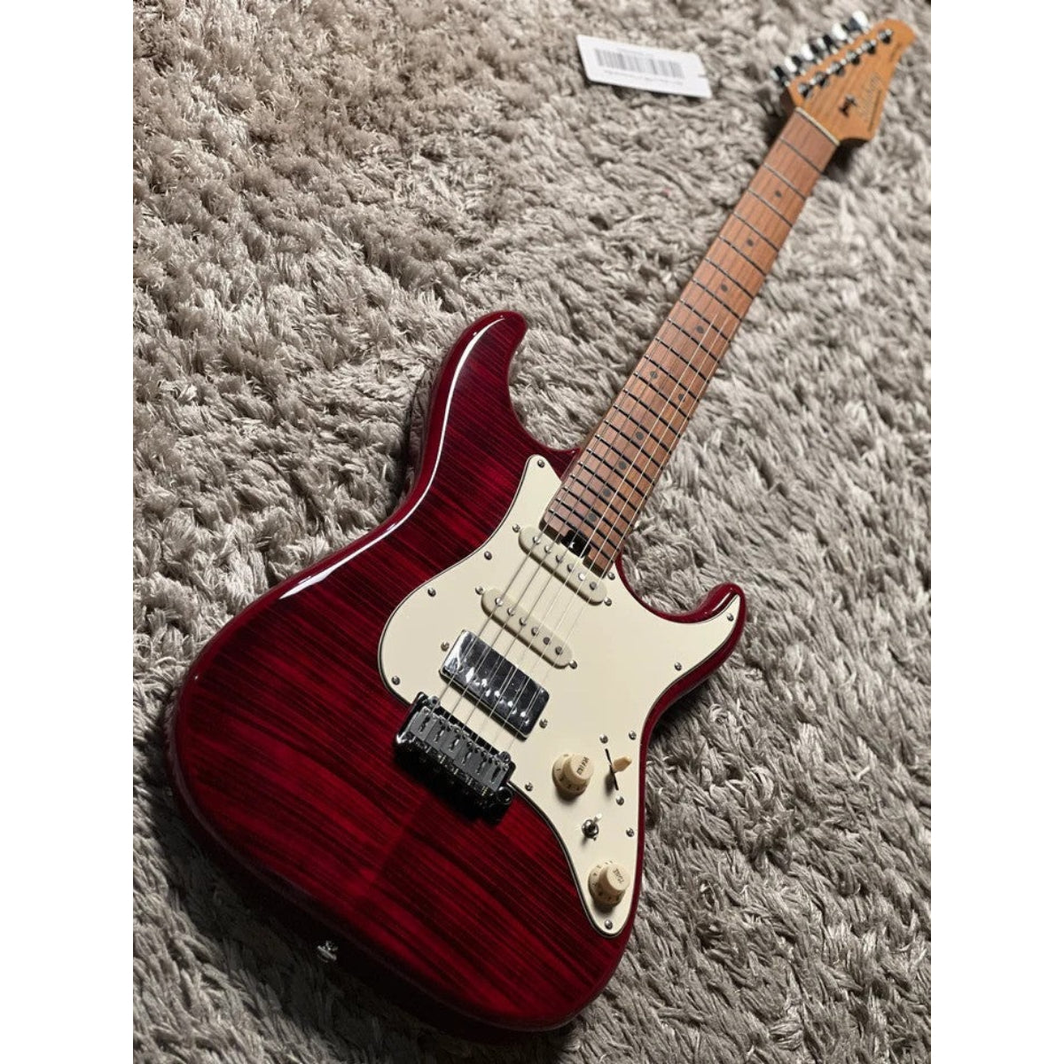 Đàn Guitar Điện Soloking MS11 Classic MKII, Roasted Maple FB, 5A Flame Top, Transparent Red Nafiri Special Run