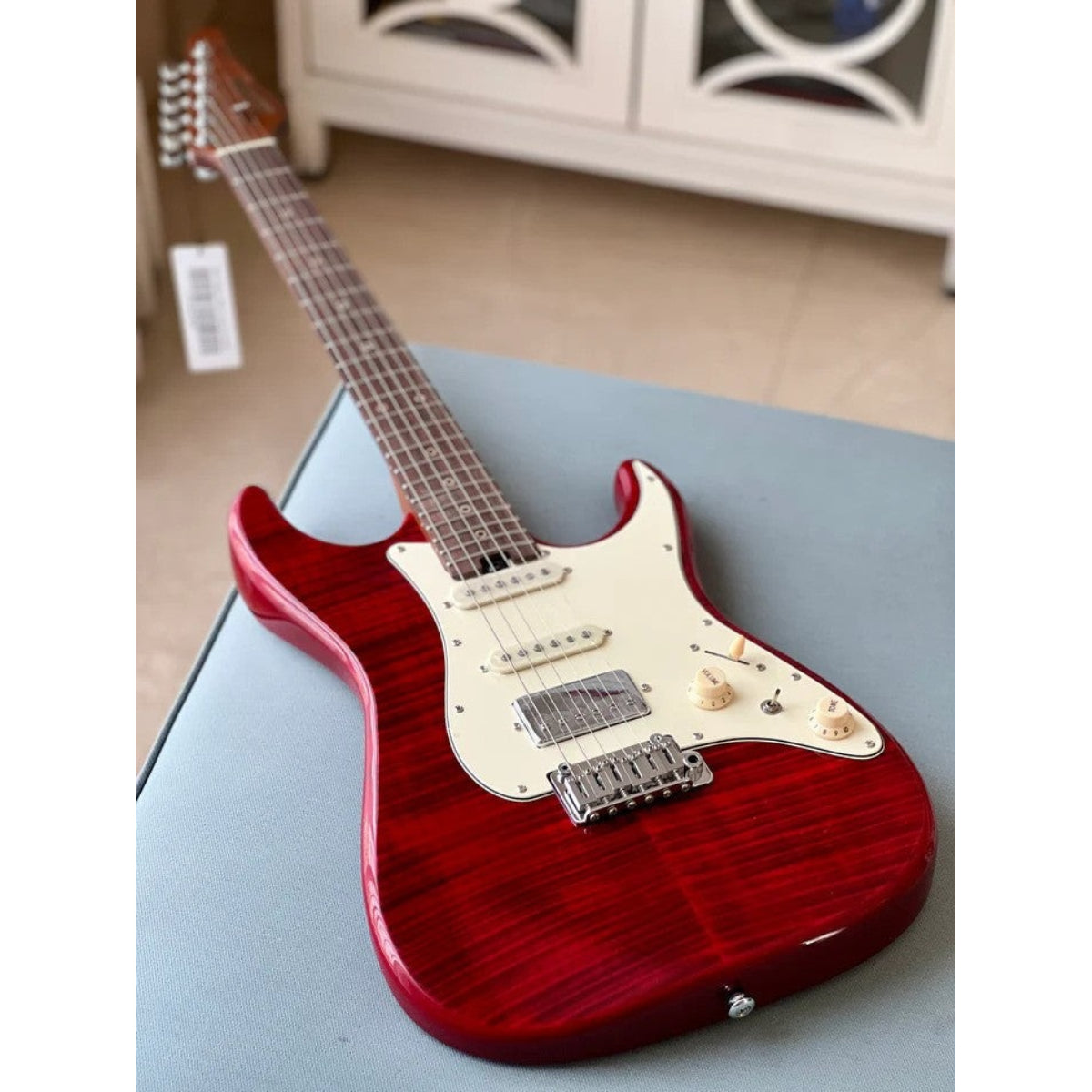 Đàn Guitar Điện Soloking MS11 Classic MKII, Rosewood FB, 5A Flame Top, Transparent Red Nafiri Special Run