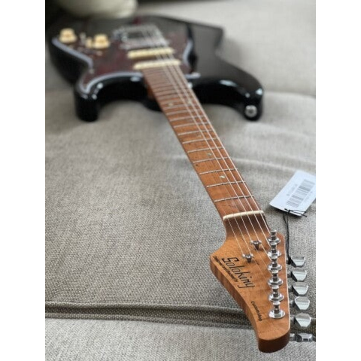 Đàn Guitar Điện Soloking MS11 Classic, Roasted Flame Maple Neck, Black Nafiri Special Run