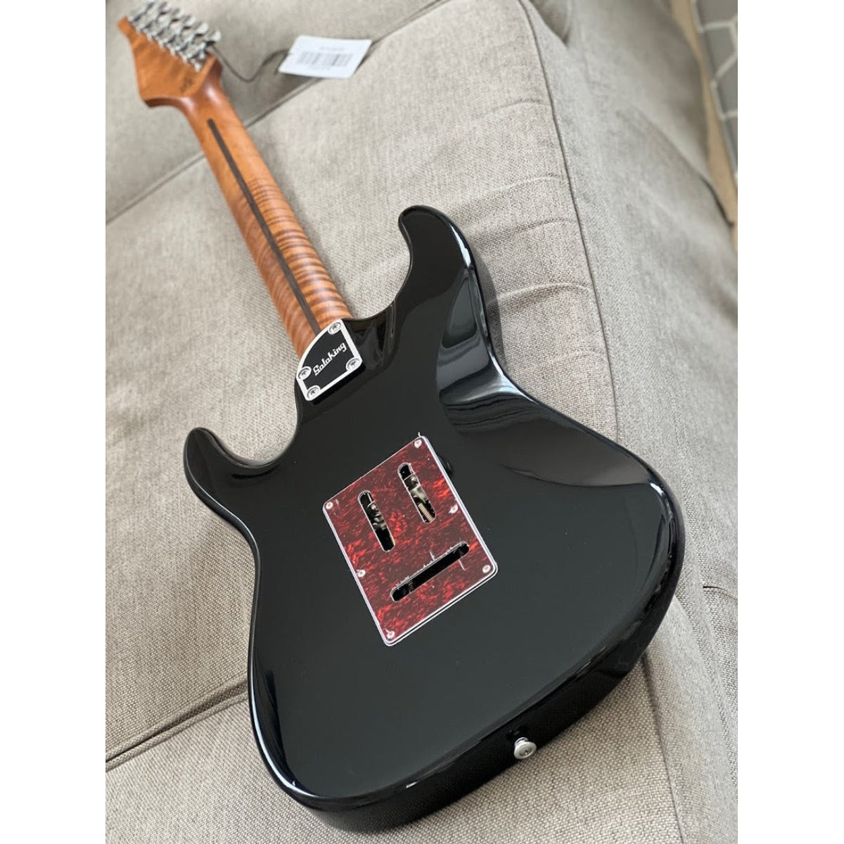 Đàn Guitar Điện Soloking MS11 Classic, Roasted Flame Maple Neck, Black Nafiri Special Run